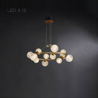 BASTINE Ring Chandelier by Lampadom - ambient shot