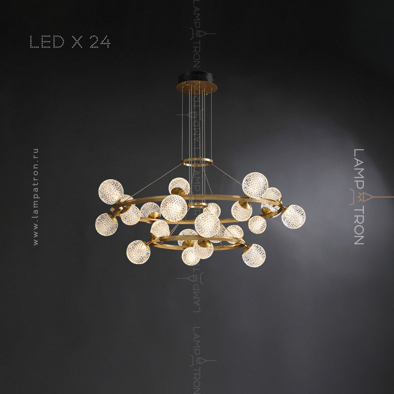 BASTINE Ring Chandelier by Lampadom - close-up