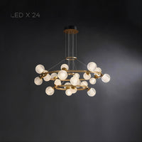 BASTINE Ring Chandelier by Lampadom - detail view