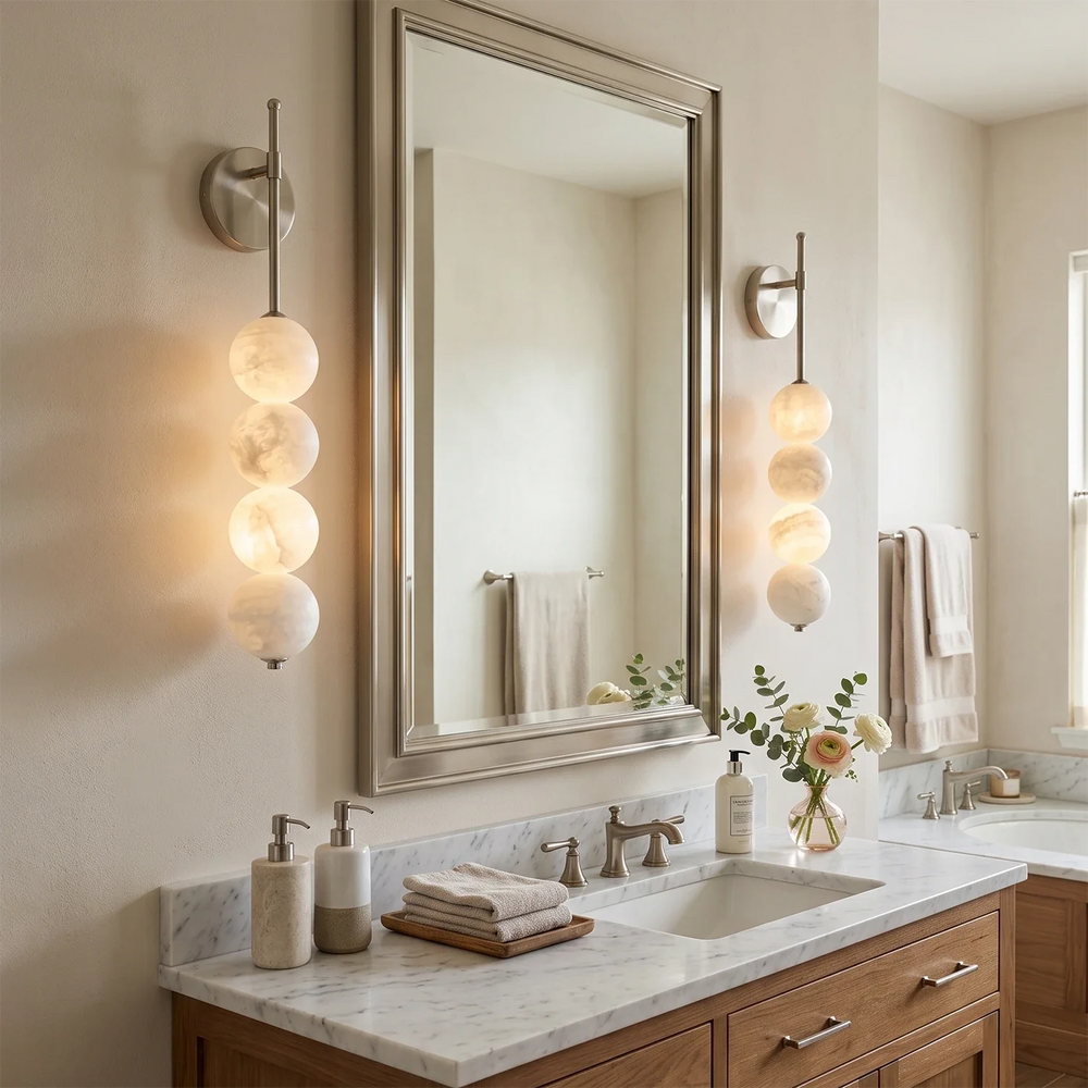 Aurelle Alabaster Wall Light