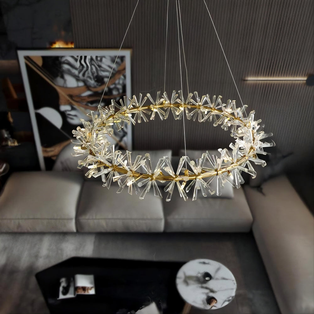 BEATRIX Ring Chandelier by Lampadom - angle view