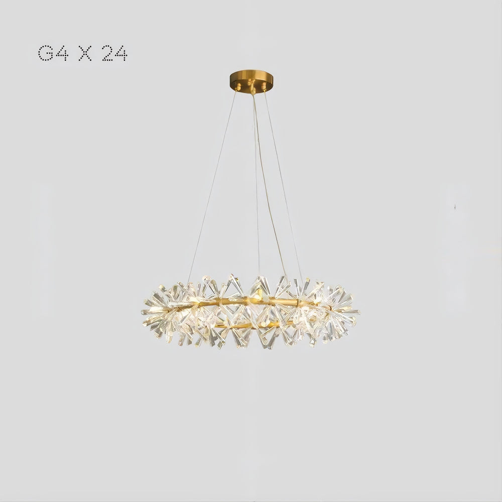 BEATRIX Ring Chandelier by Lampadom - angle view