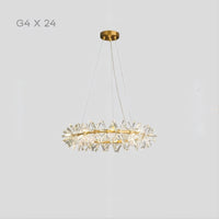 BEATRIX Ring Chandelier by Lampadom - angle view