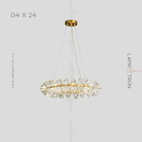 BEATRIX Ring Chandelier by Lampadom - close-up