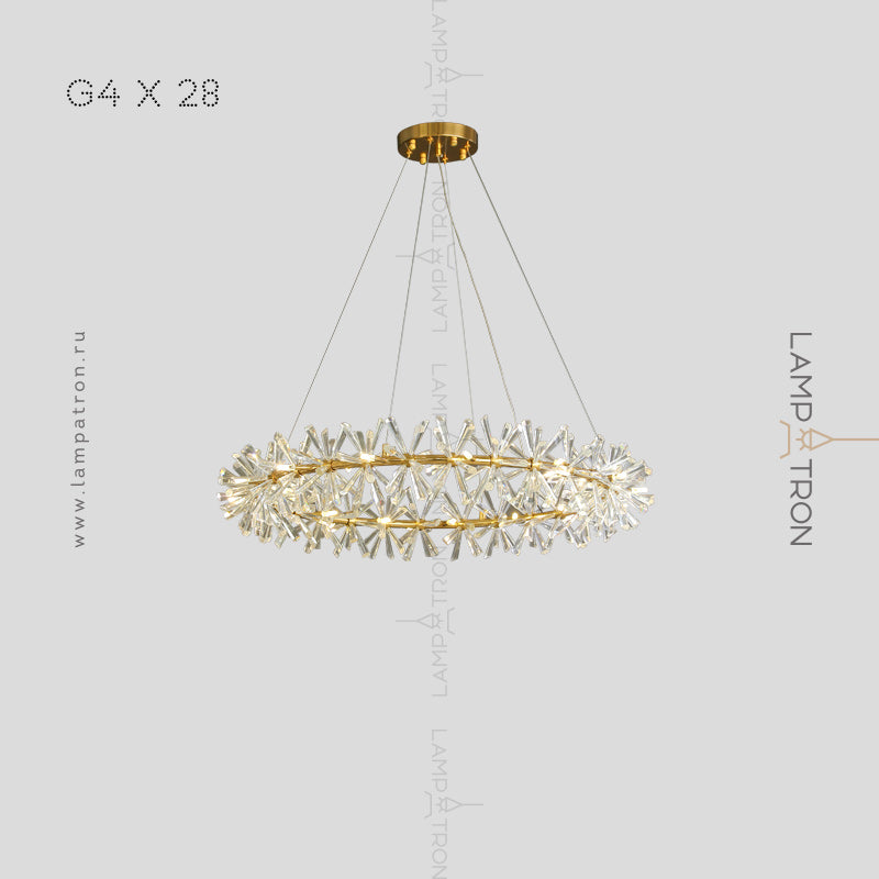 BEATRIX Ring Chandelier by Lampadom - detail view