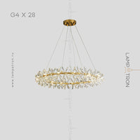 BEATRIX Ring Chandelier by Lampadom - detail view