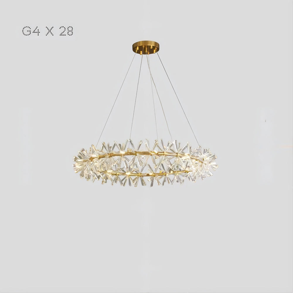 BEATRIX Ring Chandelier by Lampadom - side view