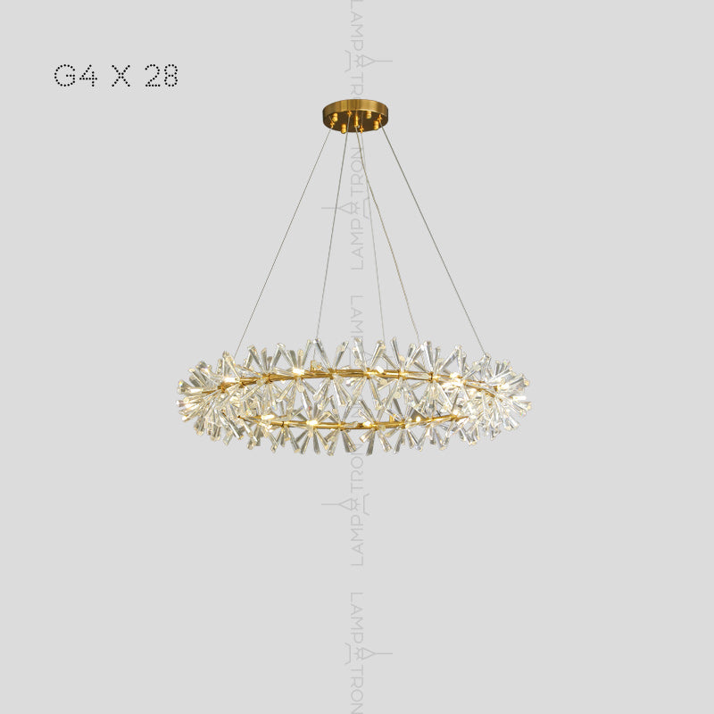 BEATRIX Ring Chandelier by Lampadom - top view