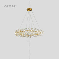BEATRIX Ring Chandelier by Lampadom - top view