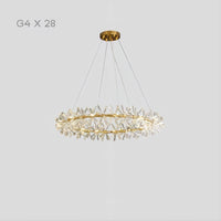 BEATRIX Ring Chandelier by Lampadom - top view