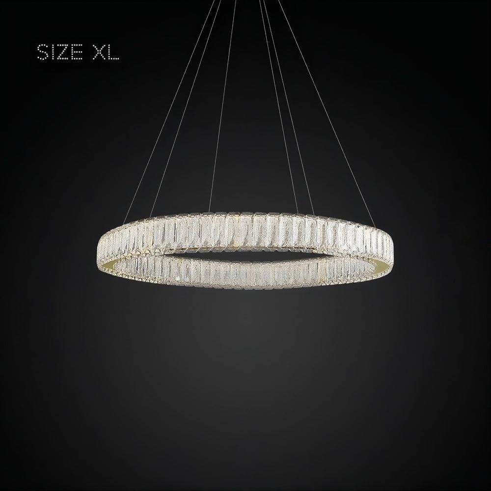 BELLA ONE Ring Chandelier by Lampadom - close-up