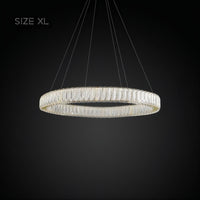 BELLA ONE Ring Chandelier by Lampadom - close-up