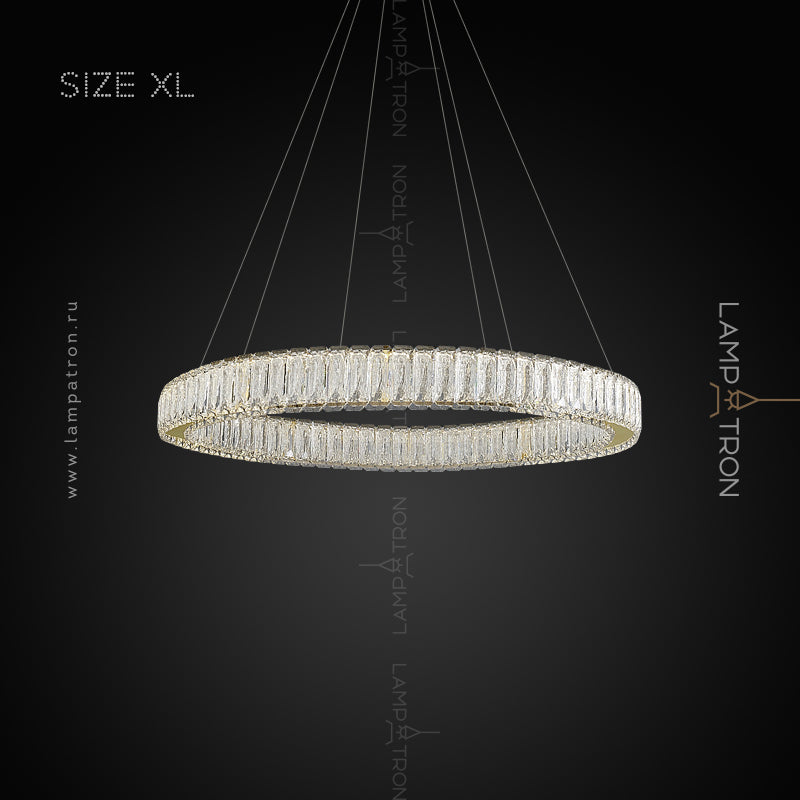 BELLA ONE Ring Chandelier by Lampadom - top view