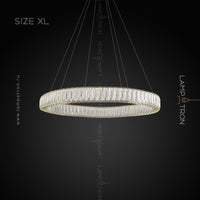 BELLA ONE Ring Chandelier by Lampadom - top view