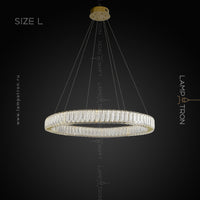 BELLA ONE Ring Chandelier by Lampadom - ambient shot