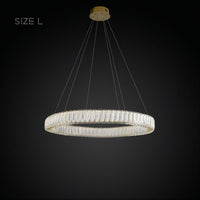BELLA ONE Ring Chandelier by Lampadom - side view