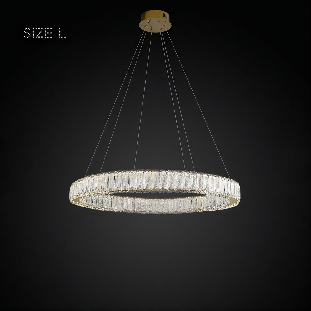 BELLA ONE Ring Chandelier by Lampadom - scale reference