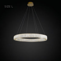 BELLA ONE Ring Chandelier by Lampadom - scale reference