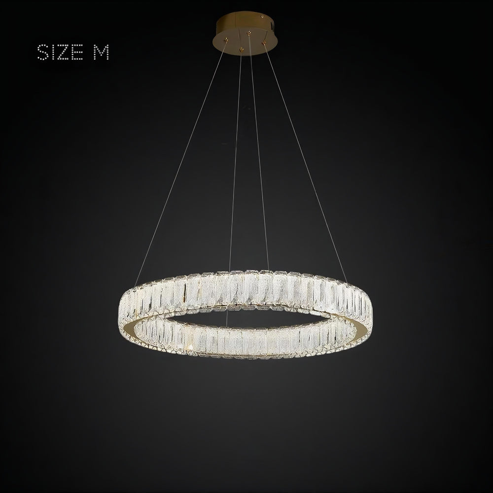 BELLA ONE Ring Chandelier by Lampadom - angle view