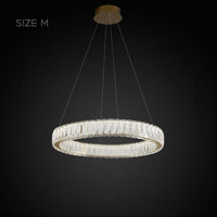 BELLA ONE Ring Chandelier by Lampadom - angle view
