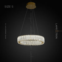 BELLA ONE Ring Chandelier by Lampadom - detail view