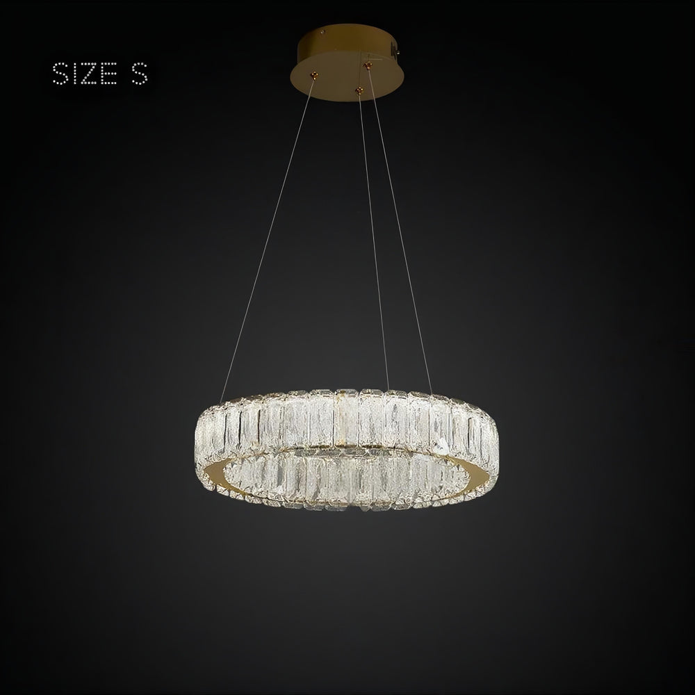 BELLA ONE Ring Chandelier by Lampadom - top view