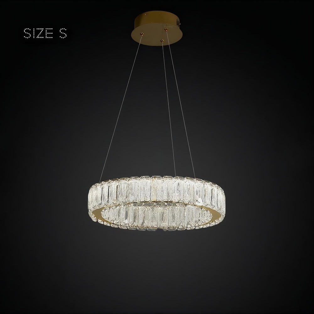 BELLA ONE Ring Chandelier by Lampadom - close-up