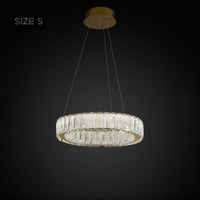 BELLA ONE Ring Chandelier by Lampadom - close-up