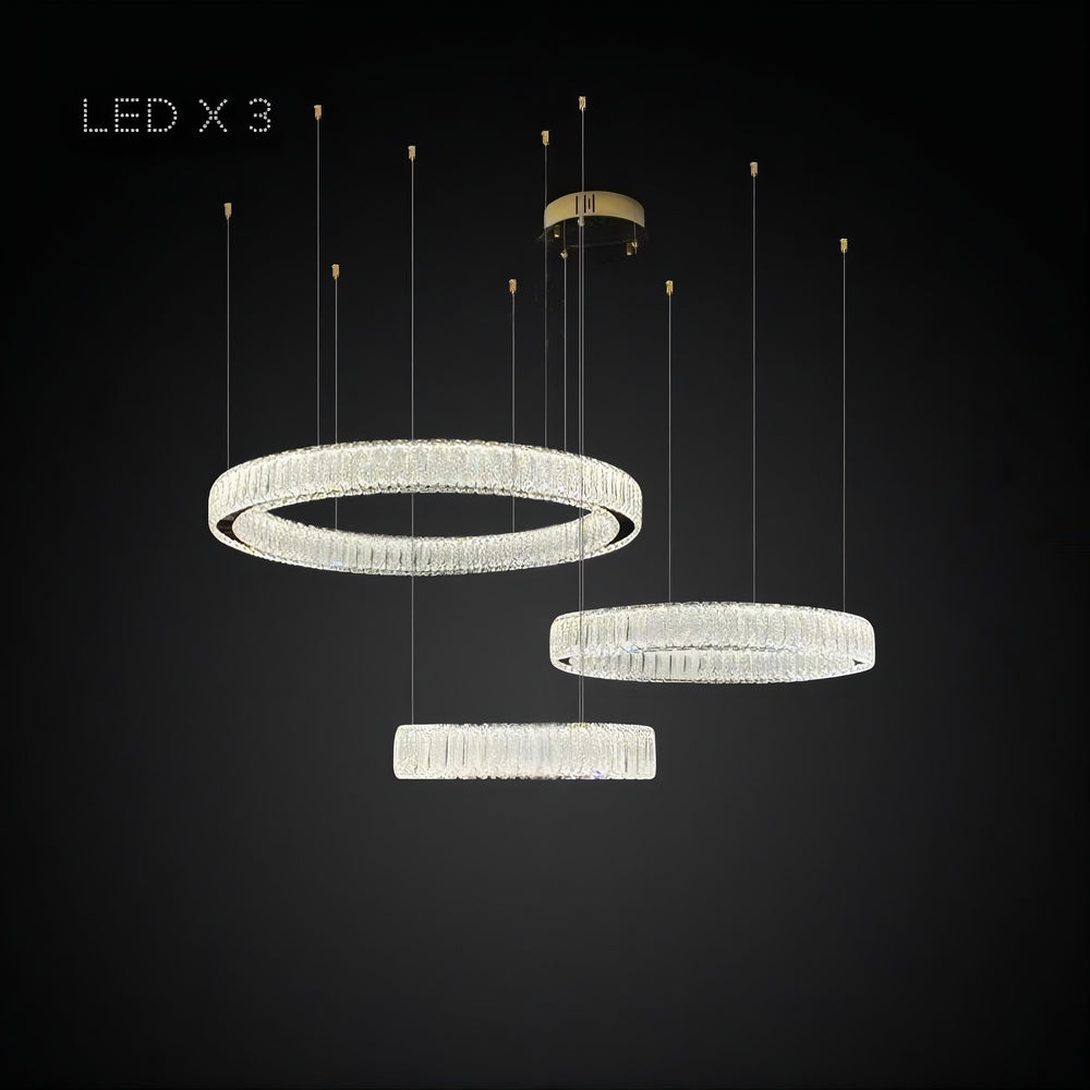 BELLA Ring Chandelier by Lampadom - top view