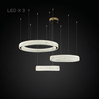 BELLA Ring Chandelier by Lampadom - top view