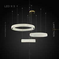 BELLA Ring Chandelier by Lampadom - side view