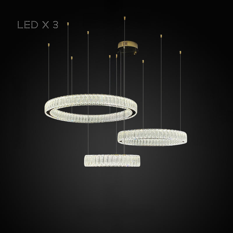BELLA Ring Chandelier by Lampadom - side view