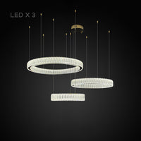 BELLA Ring Chandelier by Lampadom - side view