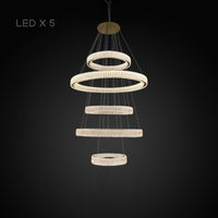 BELLA Ring Chandelier by Lampadom - close-up