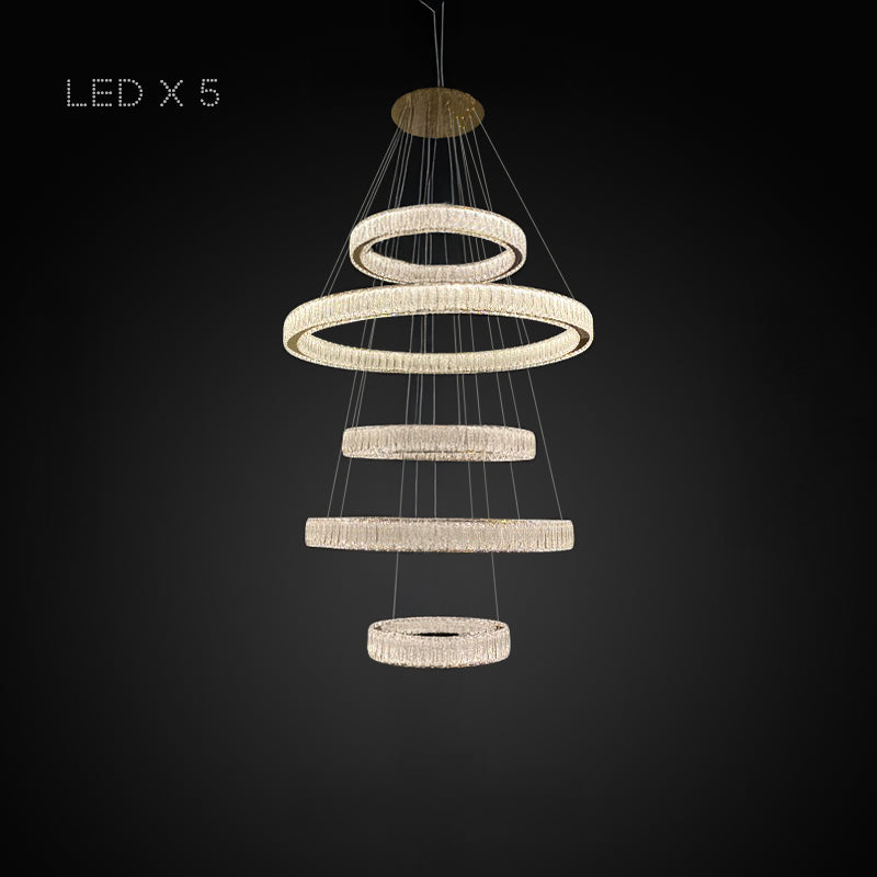 BELLA Ring Chandelier by Lampadom - ambient shot