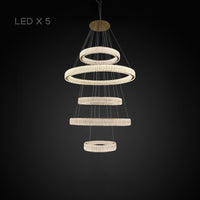 BELLA Ring Chandelier by Lampadom - ambient shot