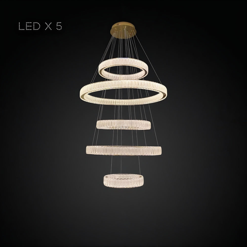 BELLA Ring Chandelier by Lampadom - angle view