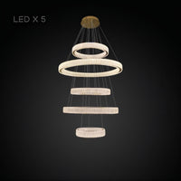 BELLA Ring Chandelier by Lampadom - angle view