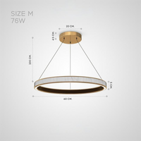 BENJAM Ring Chandelier by Lampadom - ambient shot