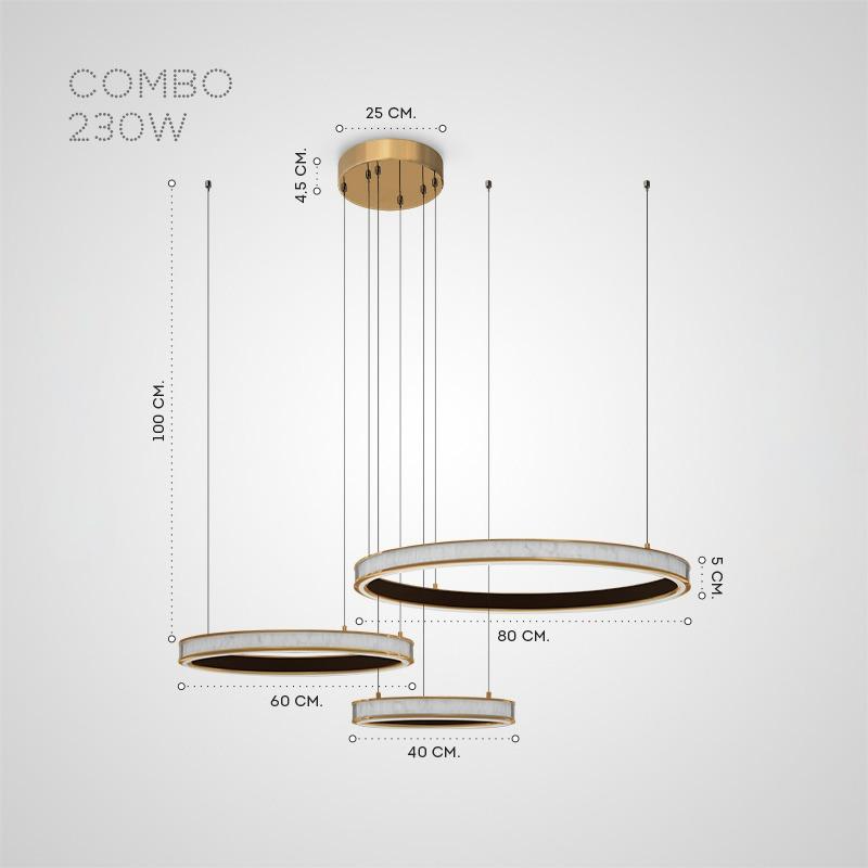BENJAM Ring Chandelier by Lampadom - top view