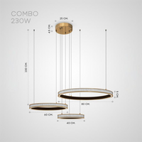 BENJAM Ring Chandelier by Lampadom - top view