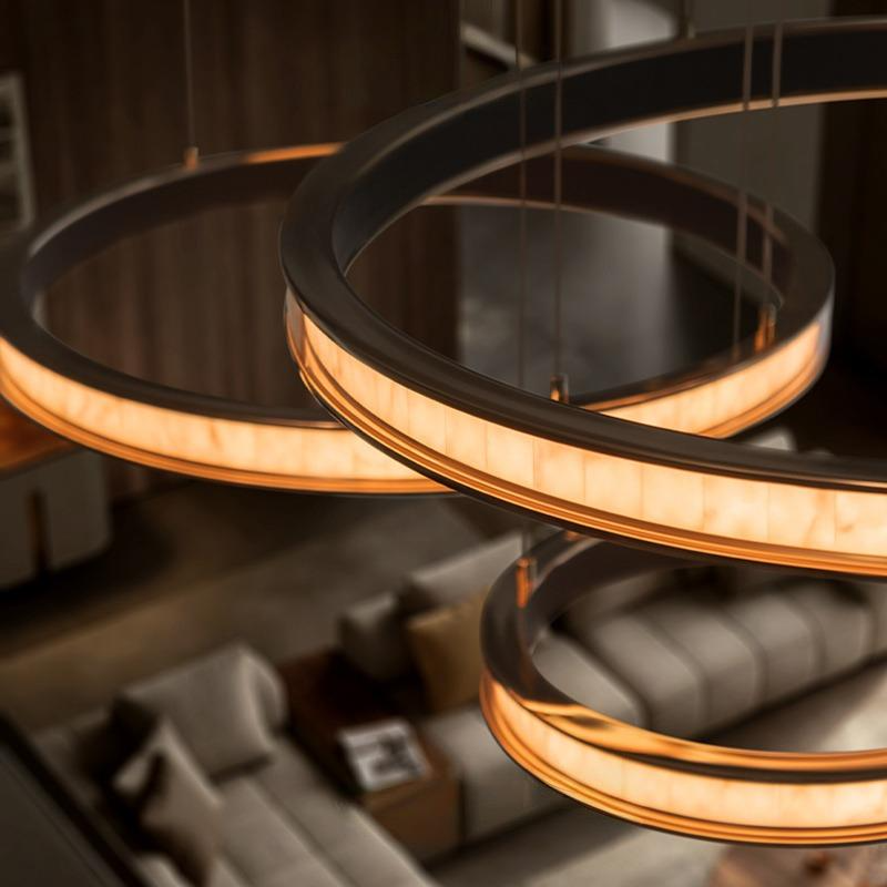 BENJAM Ring Chandelier by Lampadom - detail view