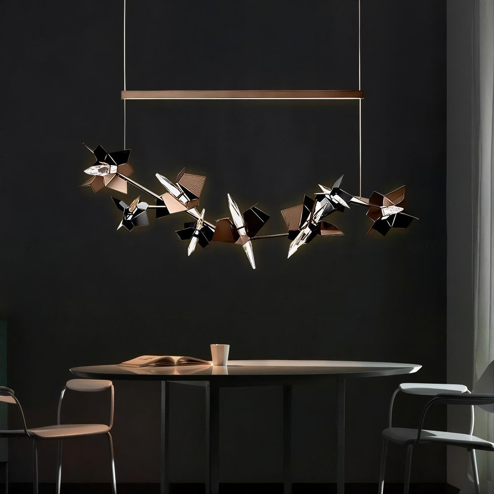 BERGAMO Linear Chandelier by Lampadom - ambient shot