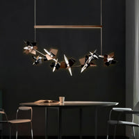 BERGAMO Linear Chandelier by Lampadom - ambient shot