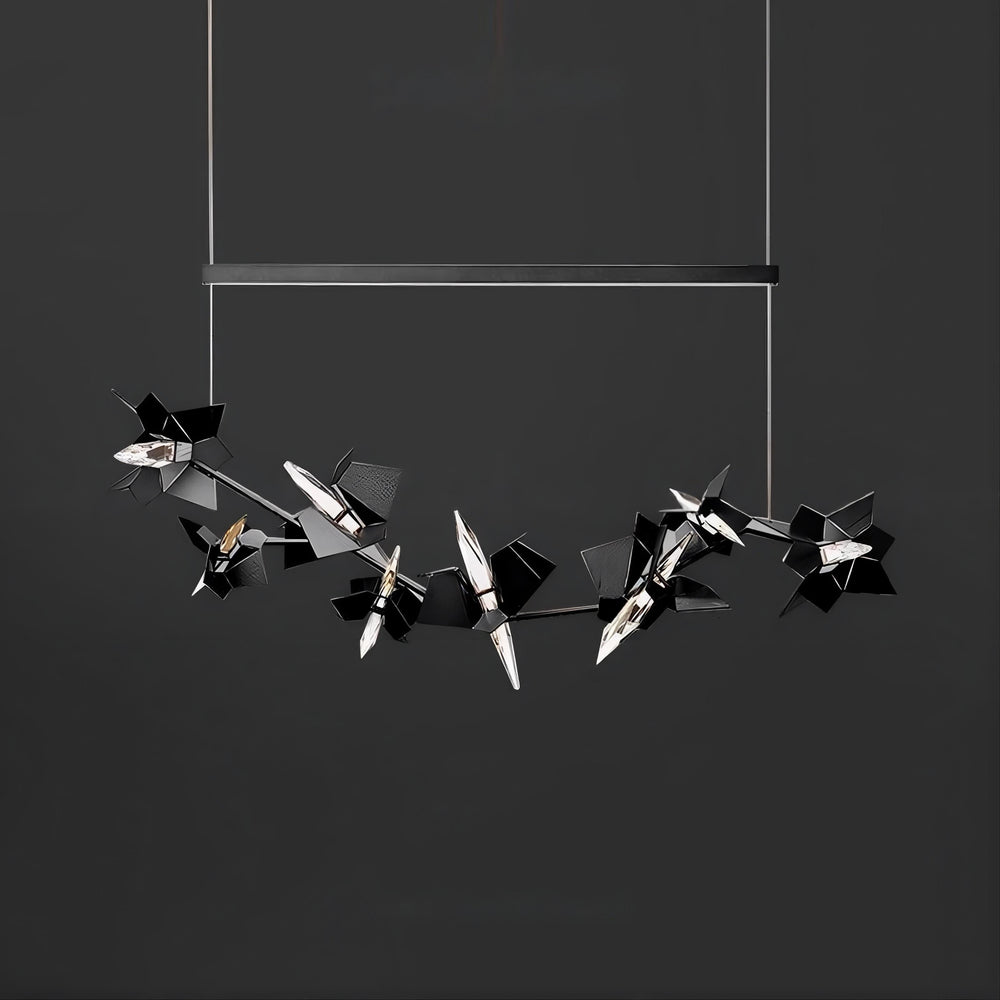 BERGAMO Linear Chandelier by Lampadom - scale reference