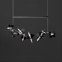 BERGAMO Linear Chandelier by Lampadom - scale reference