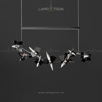 BERGAMO Linear Chandelier by Lampadom - top view