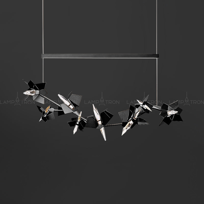 BERGAMO Linear Chandelier by Lampadom - ambient shot