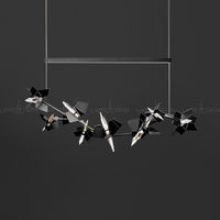 BERGAMO Linear Chandelier by Lampadom - ambient shot