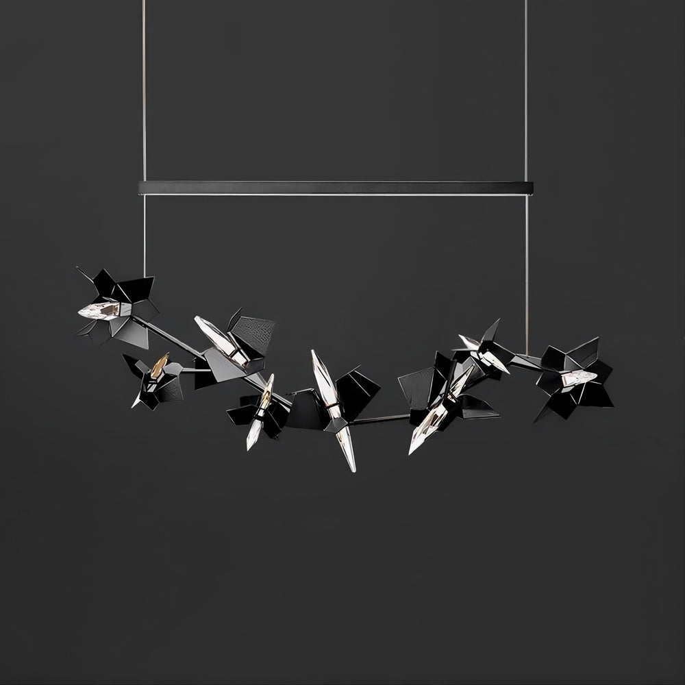 BERGAMO Linear Chandelier by Lampadom - detail view
